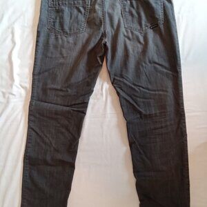Men's PRANA washed ash-black jeans, size 32W X 32L. "born from the experience"